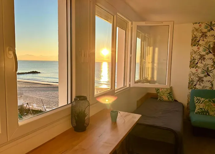 Estudio 1Ere Ligne Vue Mer ,Place De Parking Privee Acces A La Plage De La Residence 3Eme Etage